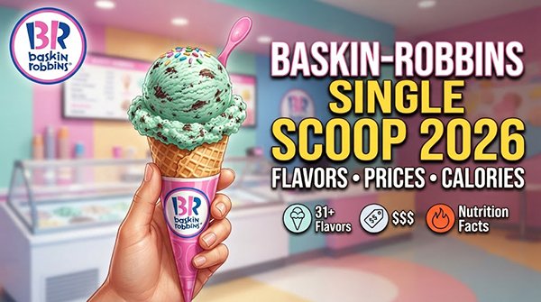 Baskin-Robbins Single Scoop 2026: Flavors, Prices, Calories & Everything You Need to Know
