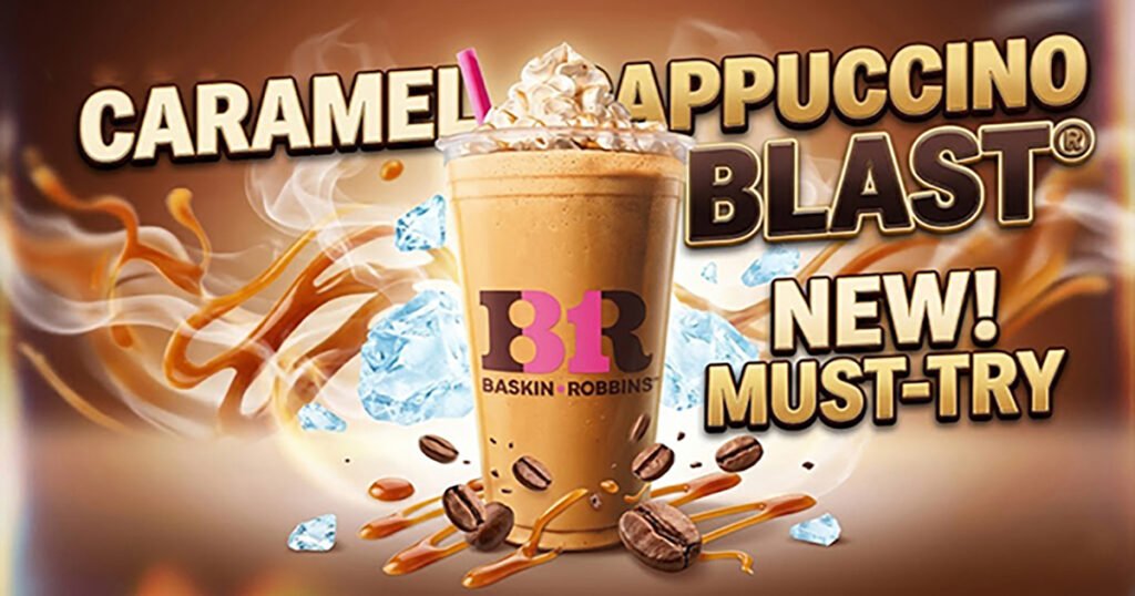 Baskin Robbins Caramel Cappuccino Blast Creamy, Rich & Delicious