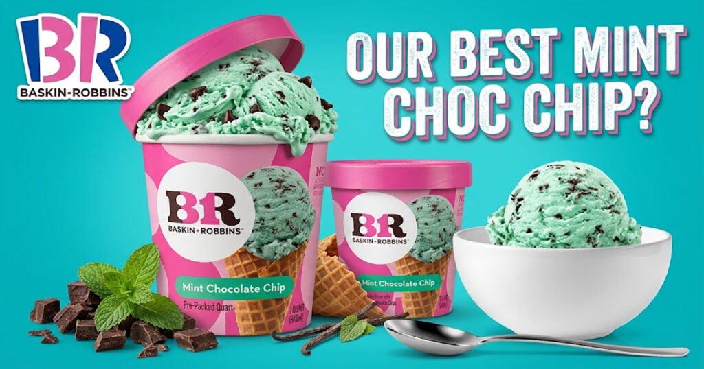 Baskin-Robbins Mint Chocolate Chip Pre-Packed Quart