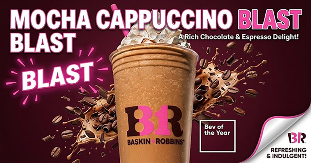 Baskin Robbins Mocha Cappuccino Blast A Rich Chocolate & Espresso Delight