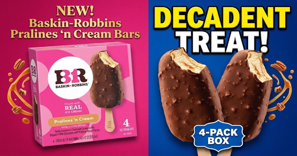 Baskin-Robbins Pralines ‘n Cream Boxed Novelty Bars – A Decadent Ice Cream Treat