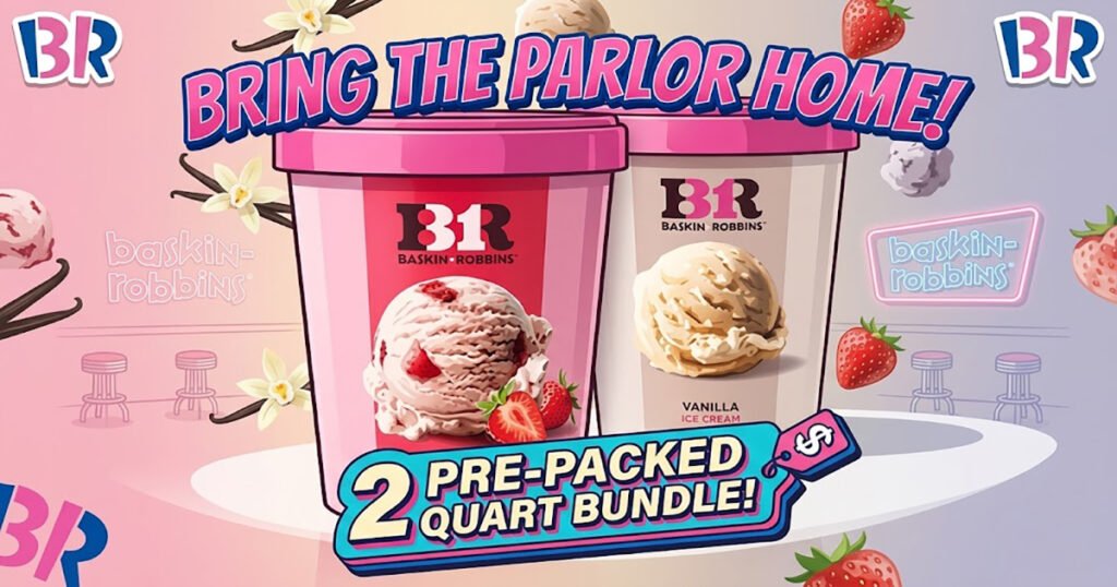 Bring the Ice Cream Parlor Home with a 2 Pre-Packed Quart Bundle