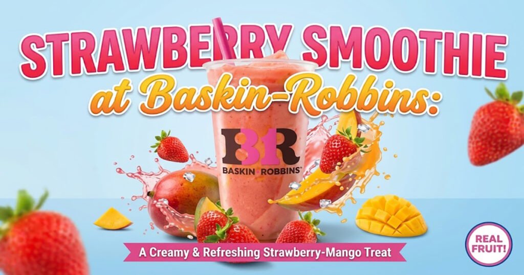Strawberry Smoothie at Baskin-Robbins A Creamy & Refreshing Strawberry Treat 1