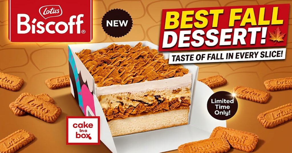 Biscoff® Cookie Cake in a Box A Delicious Taste of Fall in Every Slice